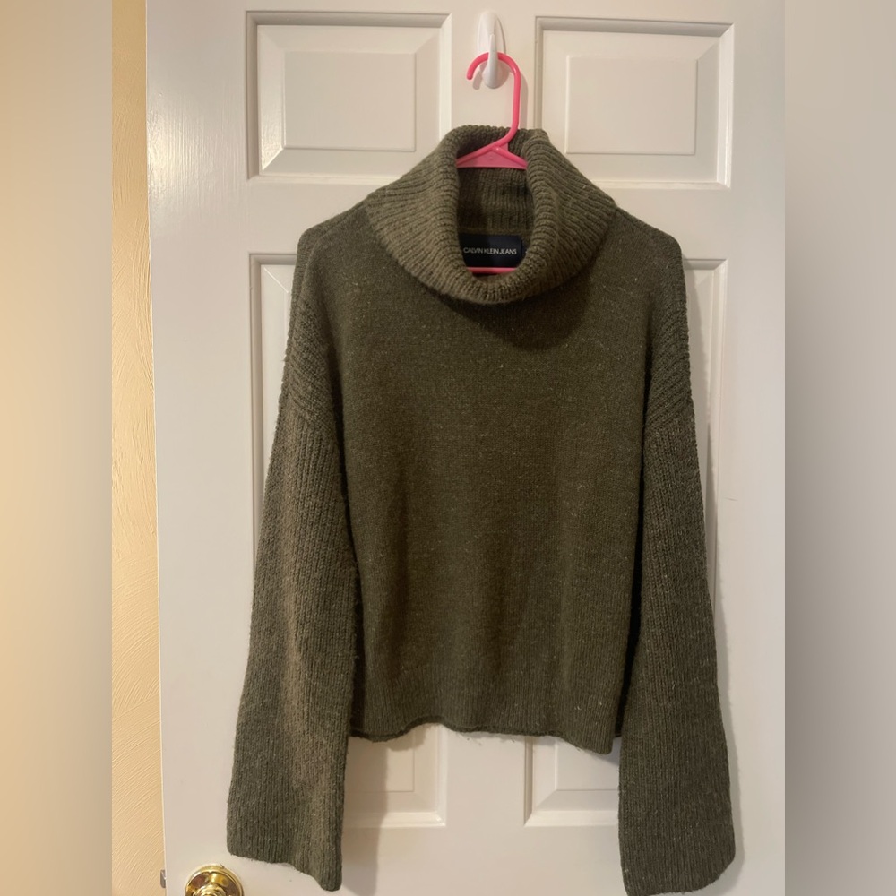 Calvin Klein olive green sweater